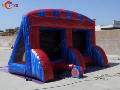 Inflatable Connect 4 basektball Soccer ball Carnival game