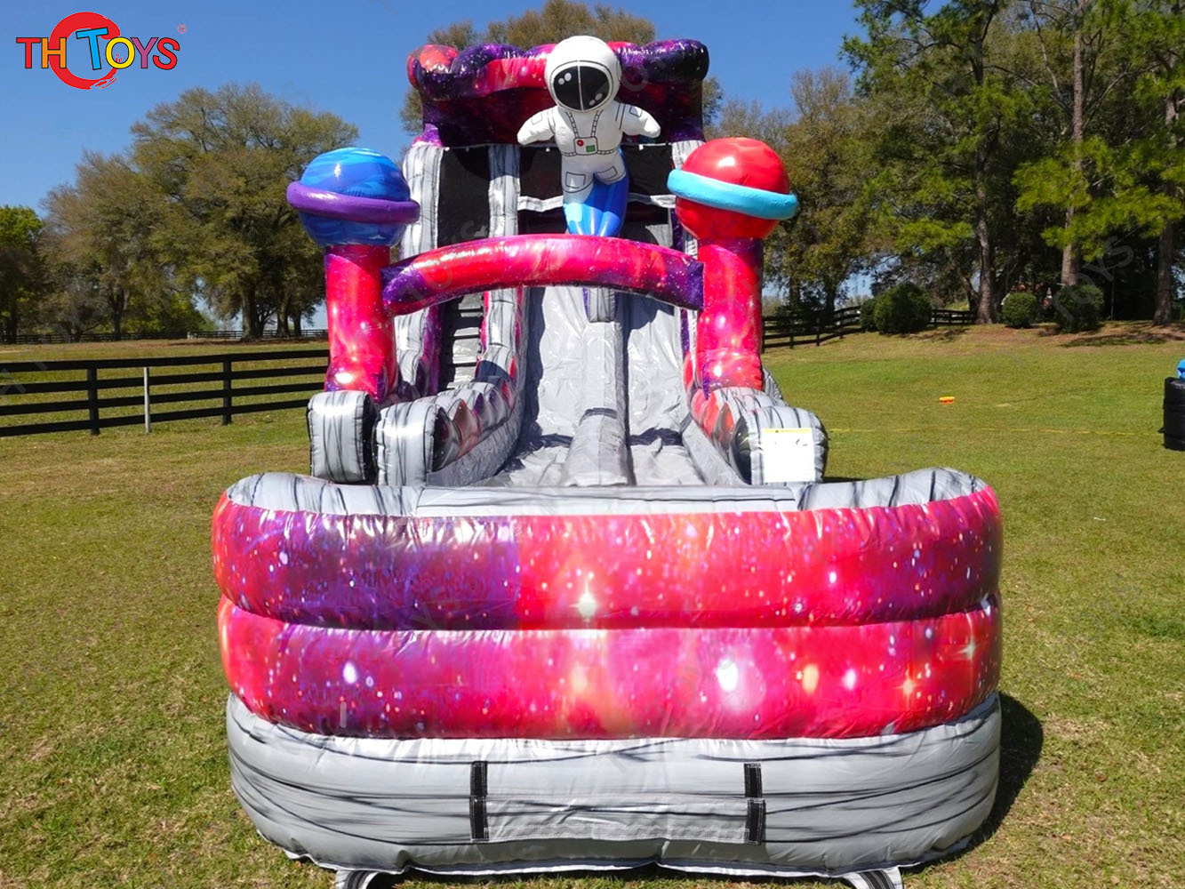Commercial Astronaut Slide Inflatable Water Slide with Pool, space astronaut design inflatable bouncy Slide