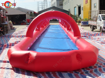 Red Inflatable Slip N Slide Inflatable Water Slider Summer Yard Slippy Inflatable Slide Come with Blower