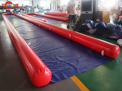 Big Inflatable Slip Slide Water Wet Slider with Arches for Water Tubes Adults and Kids Slip City Fun Game Toys