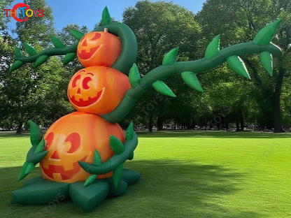 inflatable Halloween pumpkin Plant Model Inflatable Plant for Halloween Holiday Yard Decoration