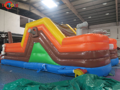 Giant Inflatable Pirate Slide Pirate Boat Theme Inflatable Playground Fun City for Sale