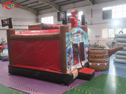 [Copy]Giant Inflatable Pirate Slide Pirate Boat Theme bouncer slide for Sale