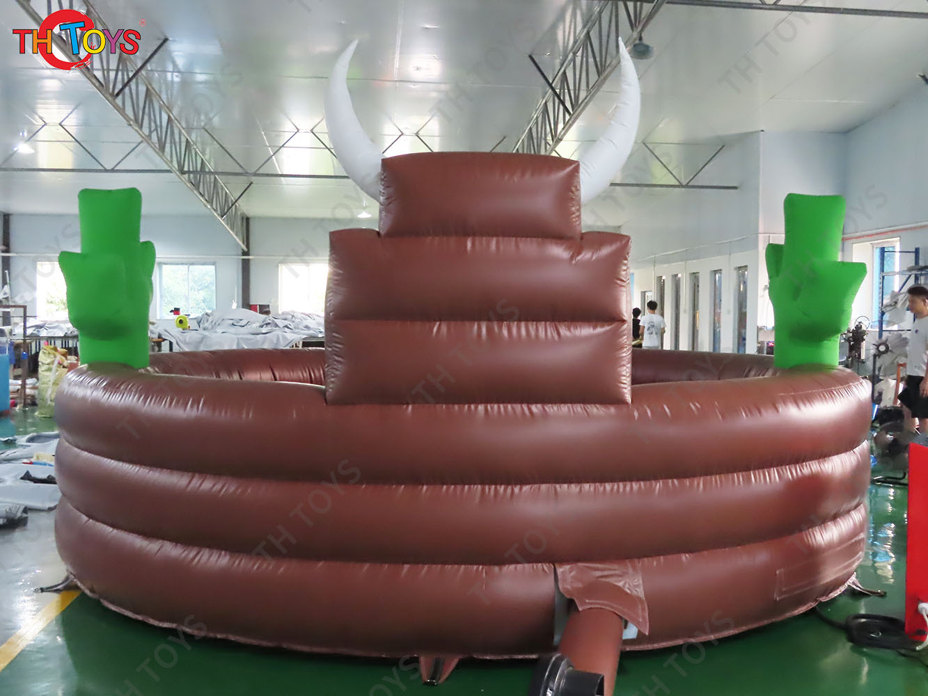 3 in 1 Mechanical Bull Riding Game Wipe Out Game Surfing Board Game With Same Base Inflatable Sport Carnival Games