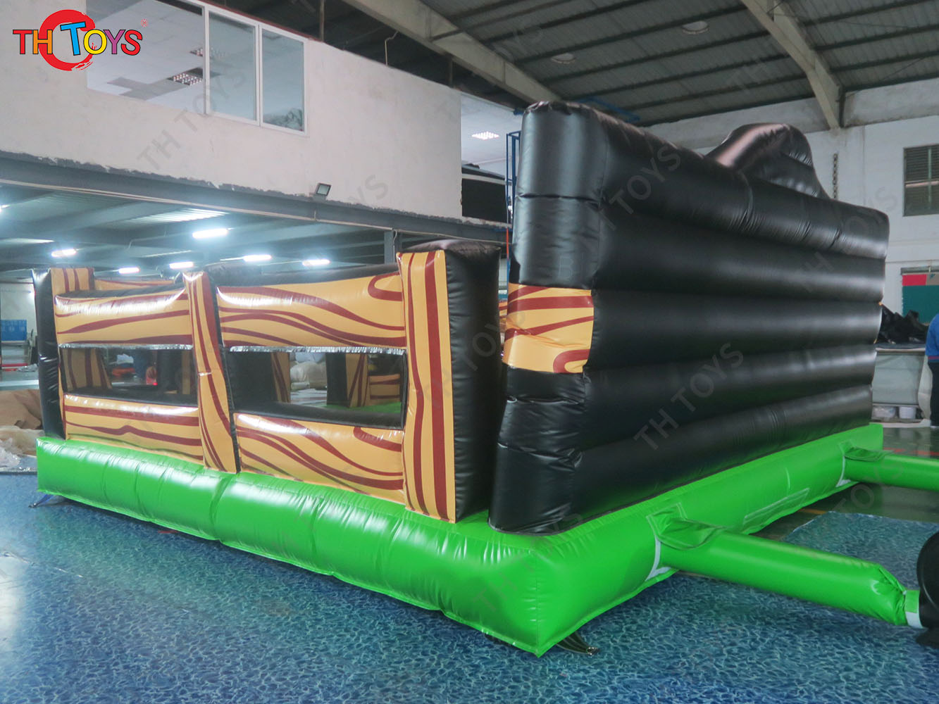 3 in 1 Mechanical Bull Riding Game Wipe Out Game Surfing Board Game With Same Base Inflatable Sport Carnival Games