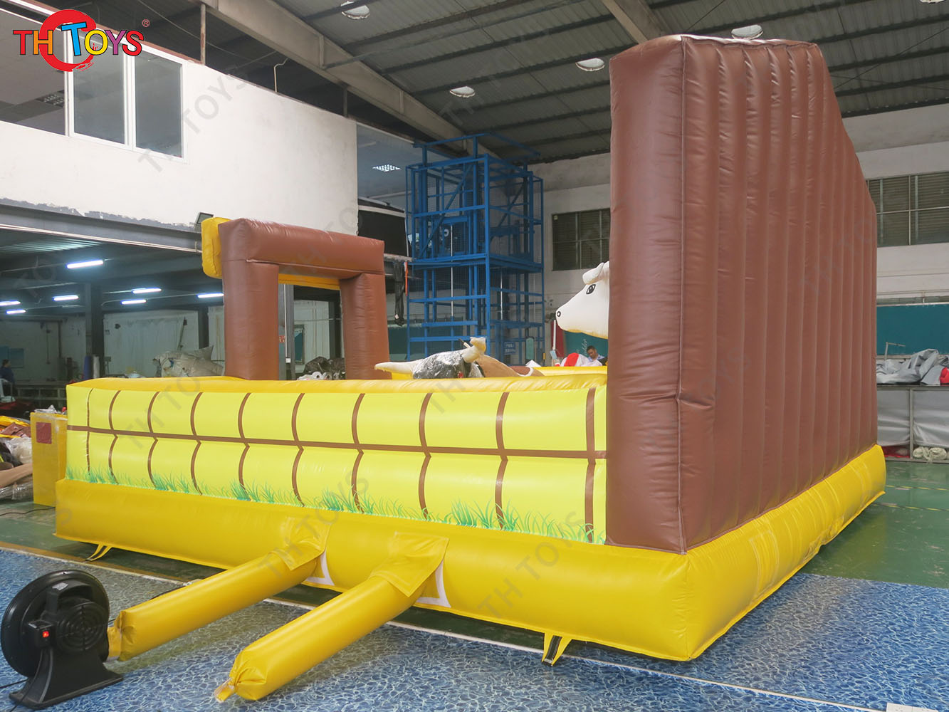 3 in 1 Mechanical Bull Riding Game Wipe Out Game Surfing Board Game With Same Base Inflatable Sport Carnival Games