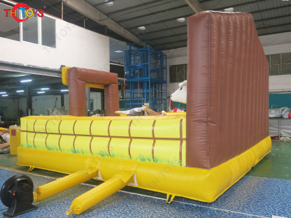 3 in 1 Mechanical Bull Riding Game Wipe Out Game Surfing Board Game With Same Base Inflatable Sport Carnival Games