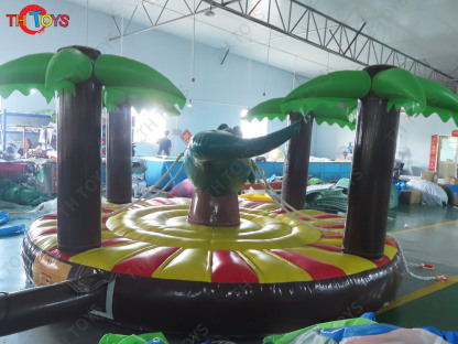 Inflatable Manual Human Bull Riding Sport Game pull-riding rodeo game inflatable bull fighting carnival Game