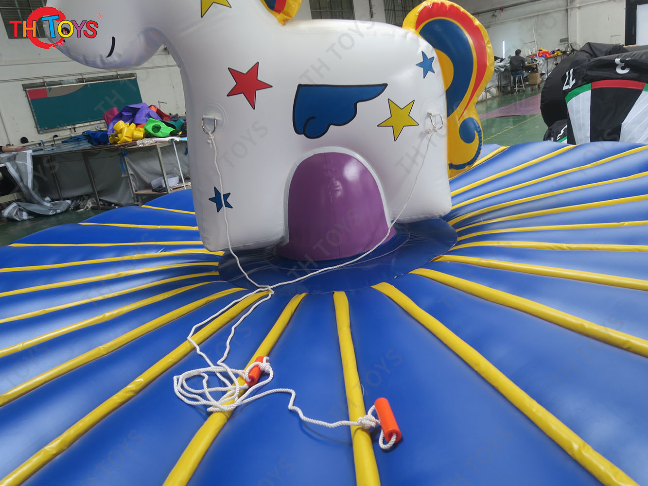 Inflatable Manual Human Bull Riding Sport Game pull-riding rodeo game inflatable bull fighting carnival Game