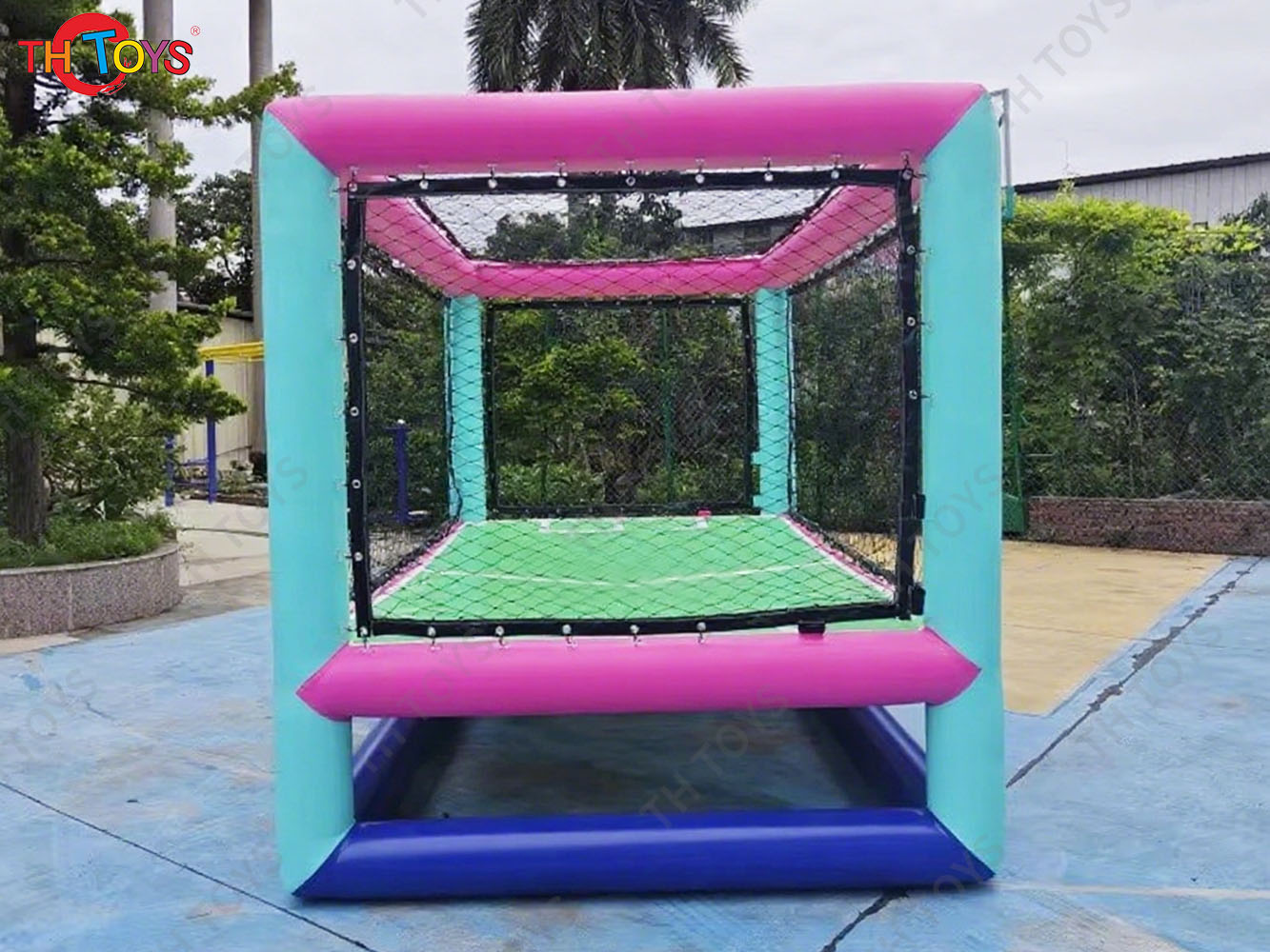 Fast Shipment Inflatable Drone Arena Field Athletic Education Training Children Confrontation Practice Flight Inflatable Cage