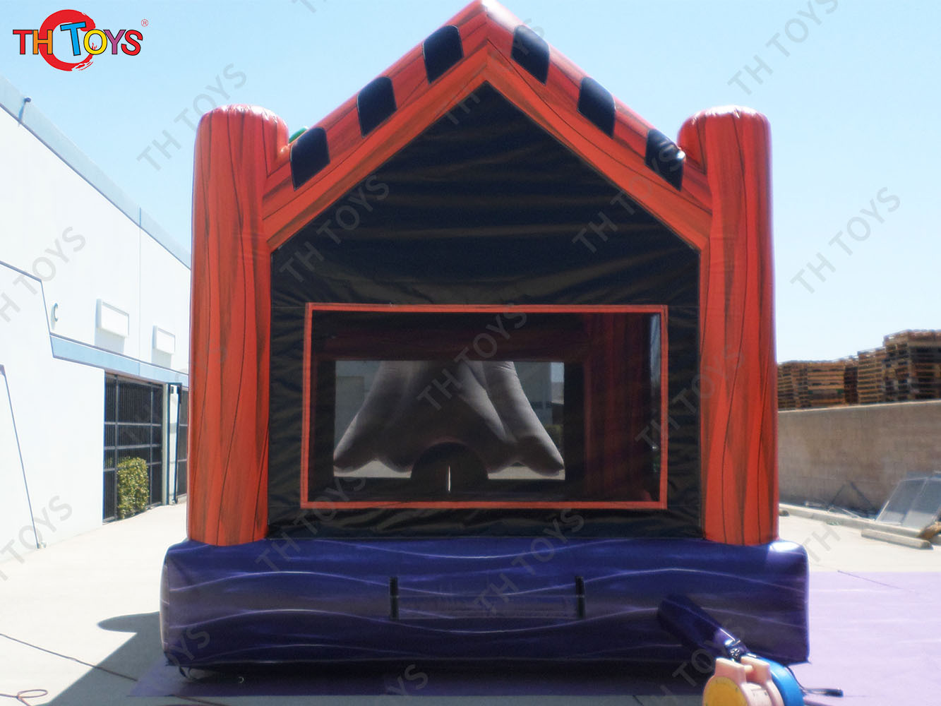 Fast Shipping 13*13ft Halloween Inflatable Bouncer with Ghost Cartoon Commercial Inflatable Bounce House Castle for Children