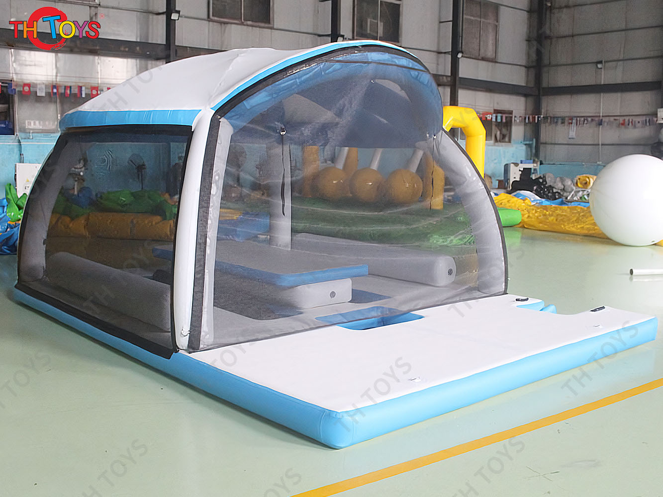 Commercial Inflatable Platform Floating Leisure Table Inflatable Water Island Dock for Parties Entertainment Equipment