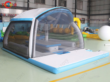 Commercial Inflatable Platform Floating Leisure Table Inflatable Water Island Dock for Parties Entertainment Equipment