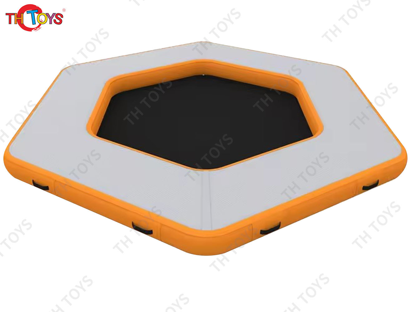 Factory Sell Inflatable Tumbling Track Water Dock Drop Stitch Inflatable Floating Platform Inflatable Water Floating Island