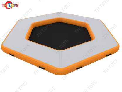 Factory Sell Inflatable Tumbling Track Water Dock Drop Stitch Inflatable Floating Platform Inflatable Water Floating Island