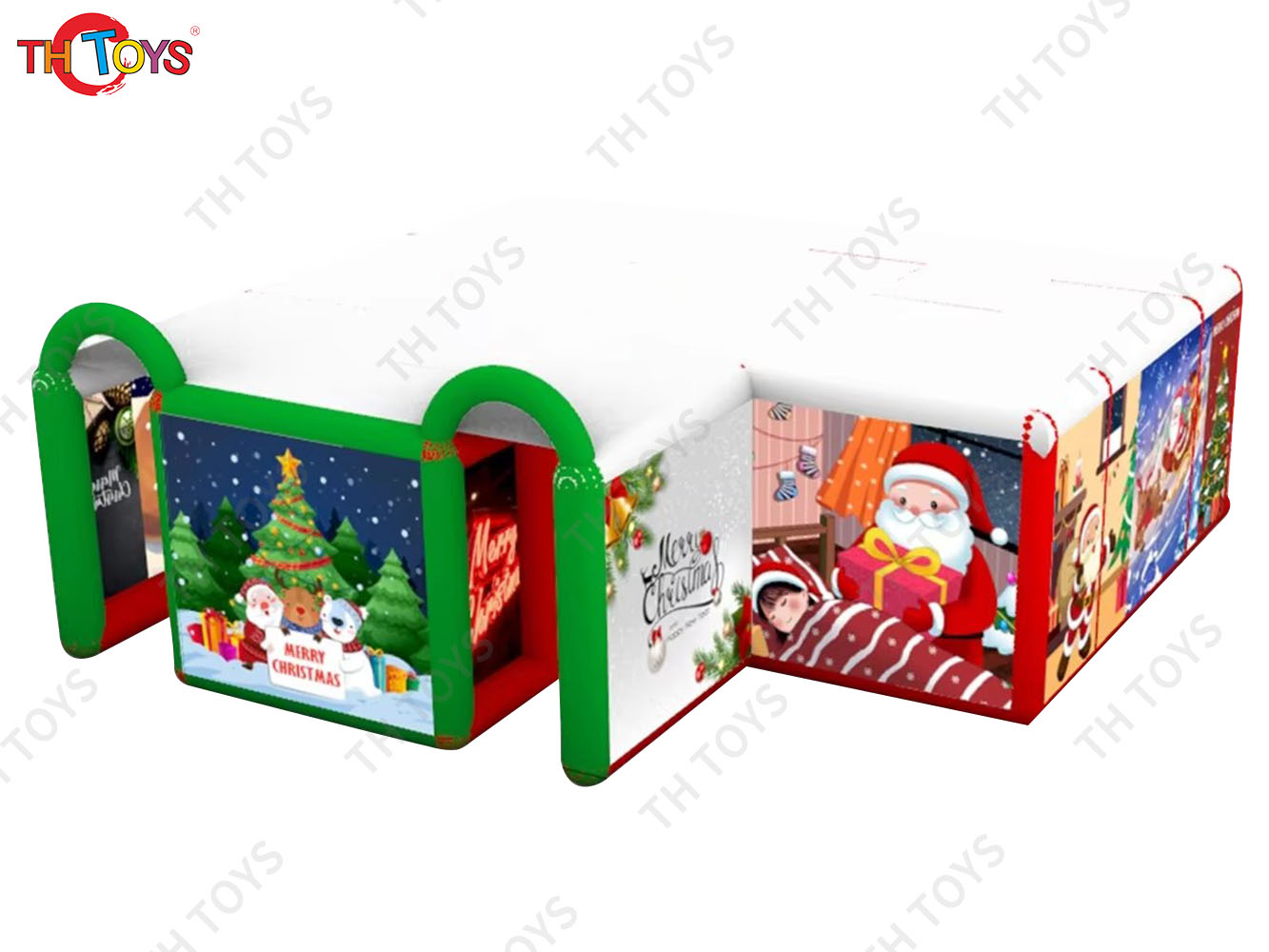 Party rental Christmas inflatable maze 6x6m inflatable laser tag games fun house for sale