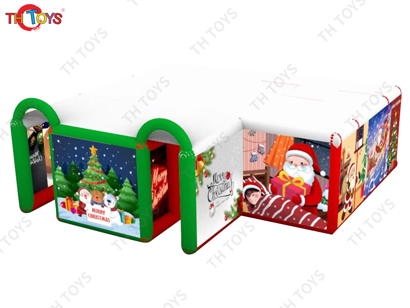 Party rental Christmas inflatable maze 6x6m inflatable laser tag games fun house for sale