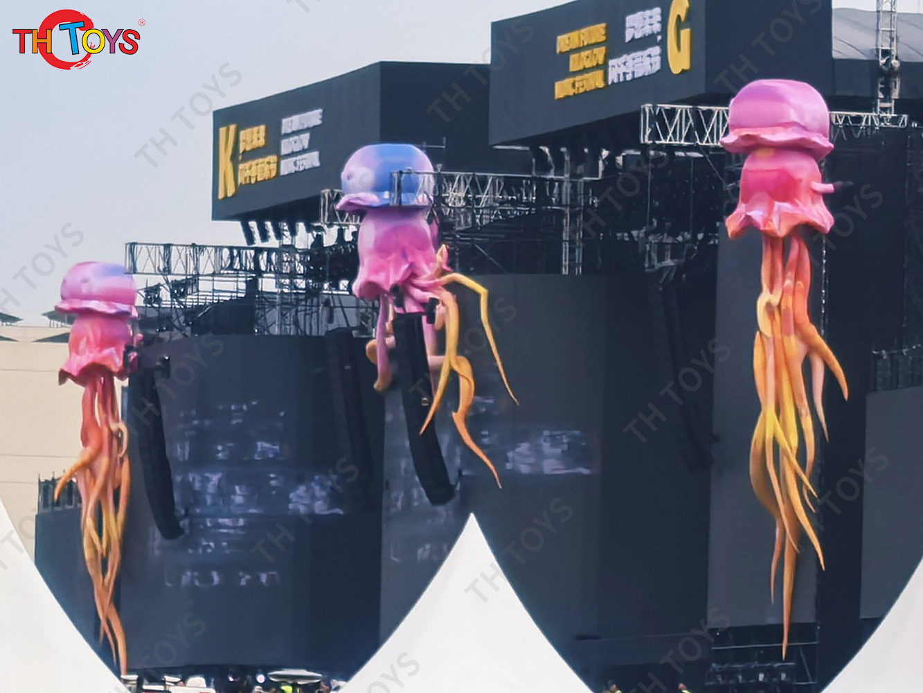 Giant Inflatable Cartoon Octopus Air Blow Squid with Tentacles Nightclub Wall Decoration Halloween Event Advertising Props