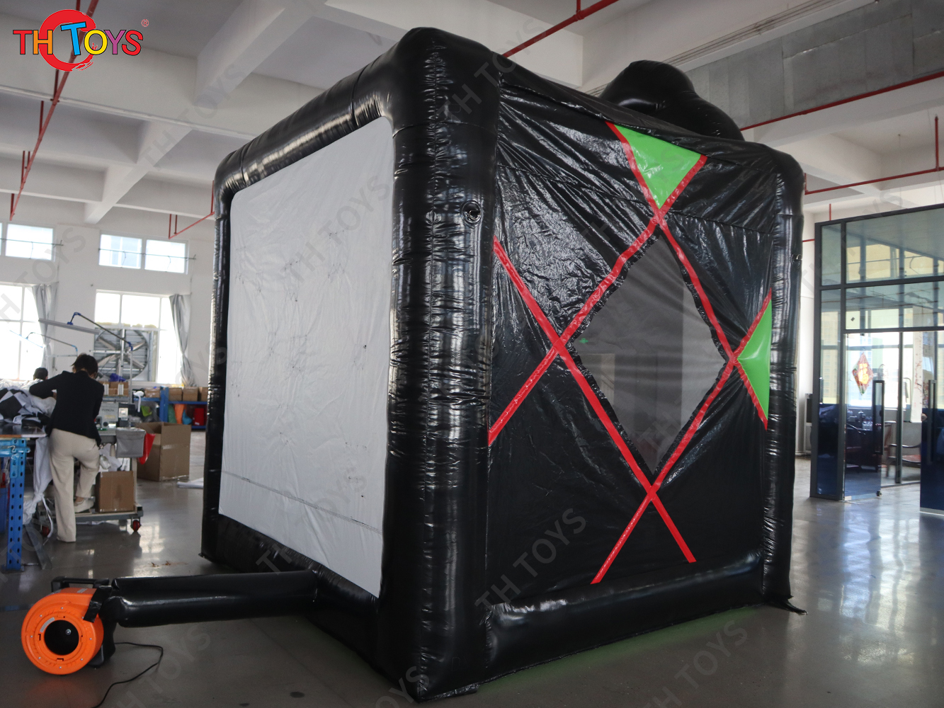 10x12ft Inflatable Zombie Attack Axe Throwing And Archery Shooting Game