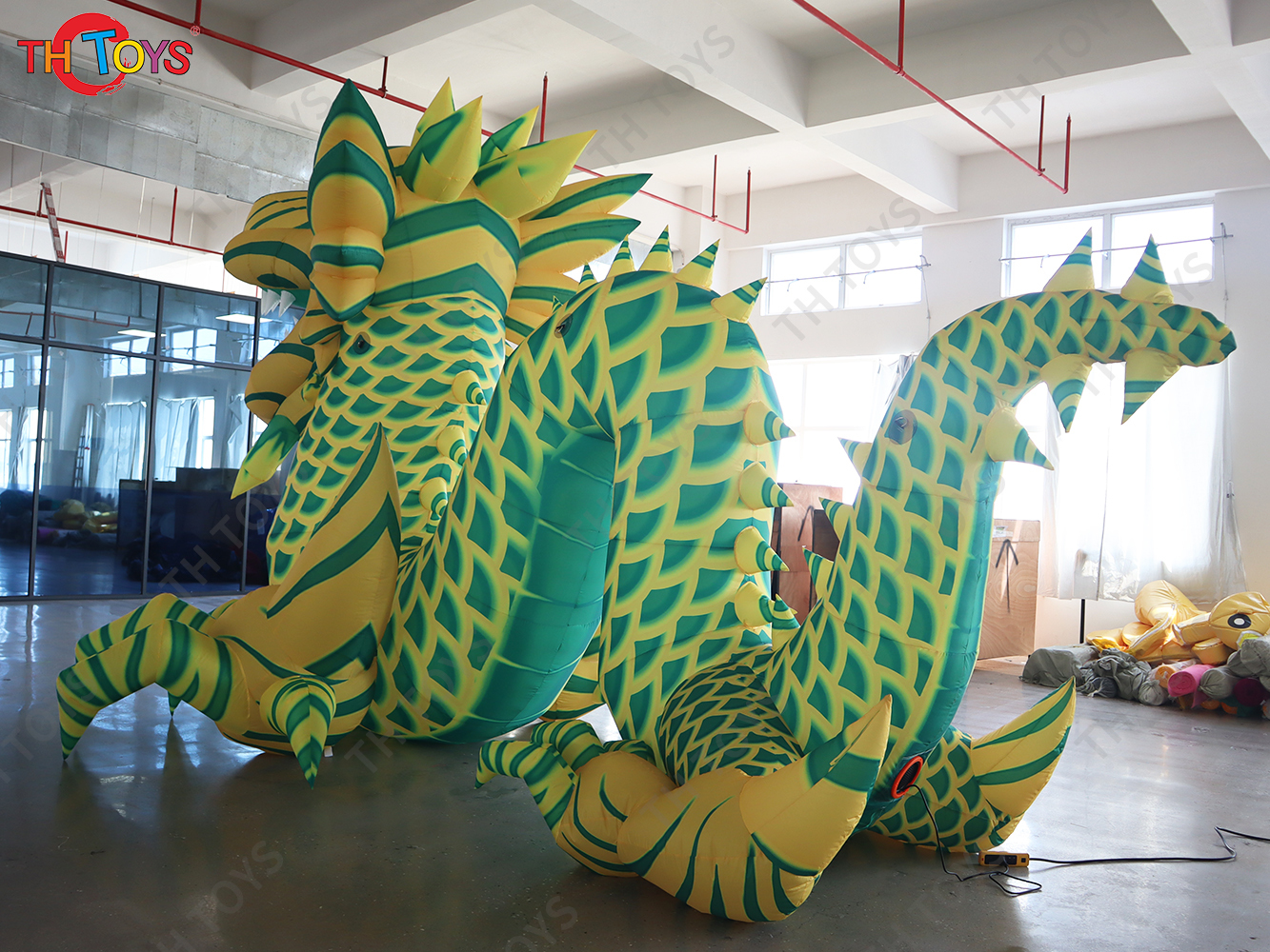 6m Long Giant Inflatable Dragon Airblow Chinese Dragon for Chinatown New Year Outdoor Event Party