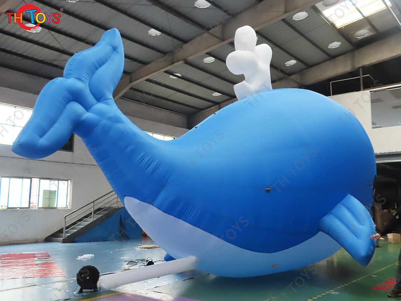 Giant Inflatable Blue Whale Aquarium Sea Animal Ocean Themed Balloon Toy
