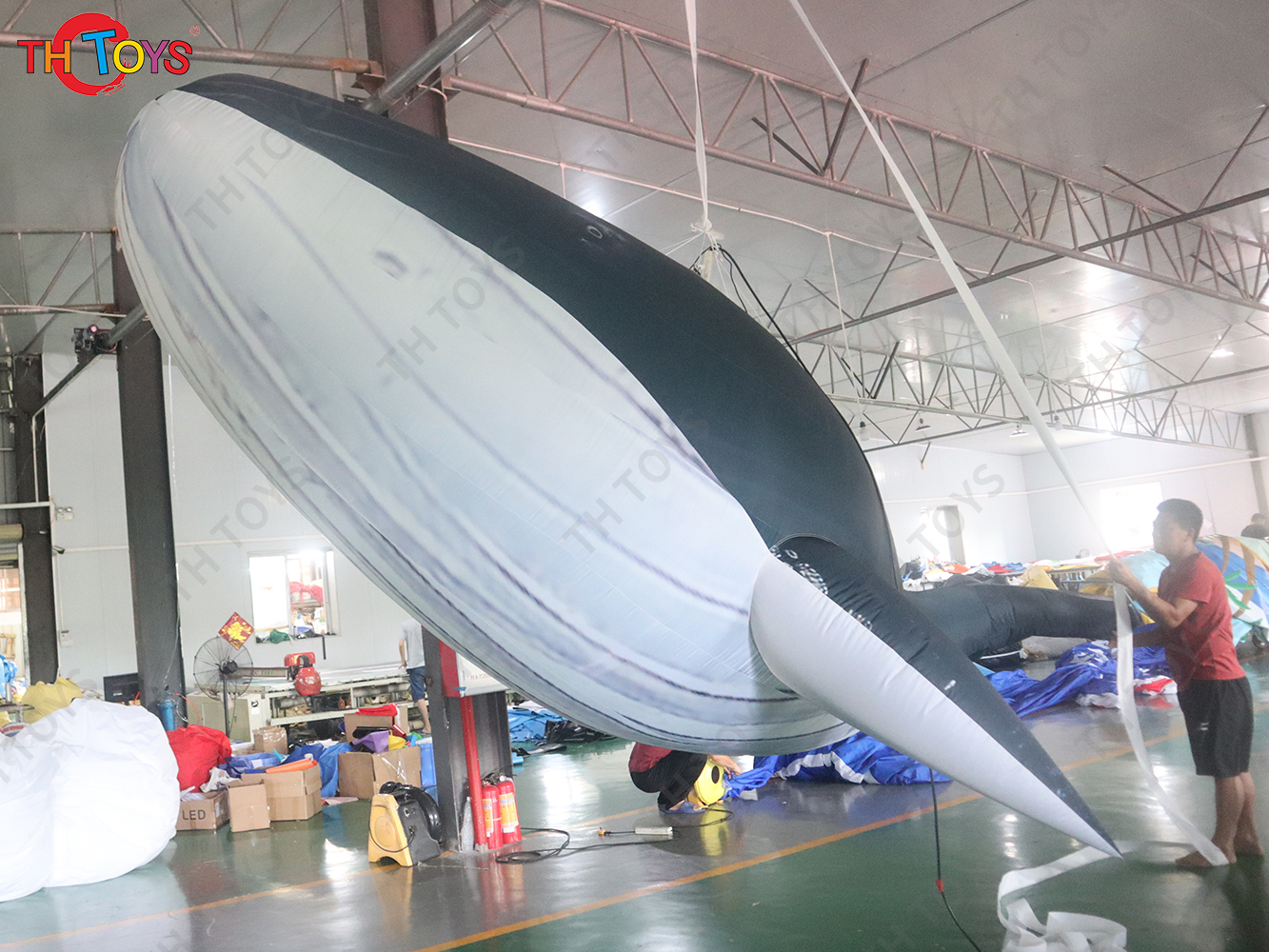 Giant Inflatable Whale with Led Lights Inflatable Hanging Sea Animal for Summer Carnival Aquarium Decoration