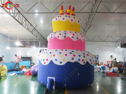 20ft tall Amazing Beautiful Giant Inflatable Cake for Birthday Party Decorations Happy Birthday Cake