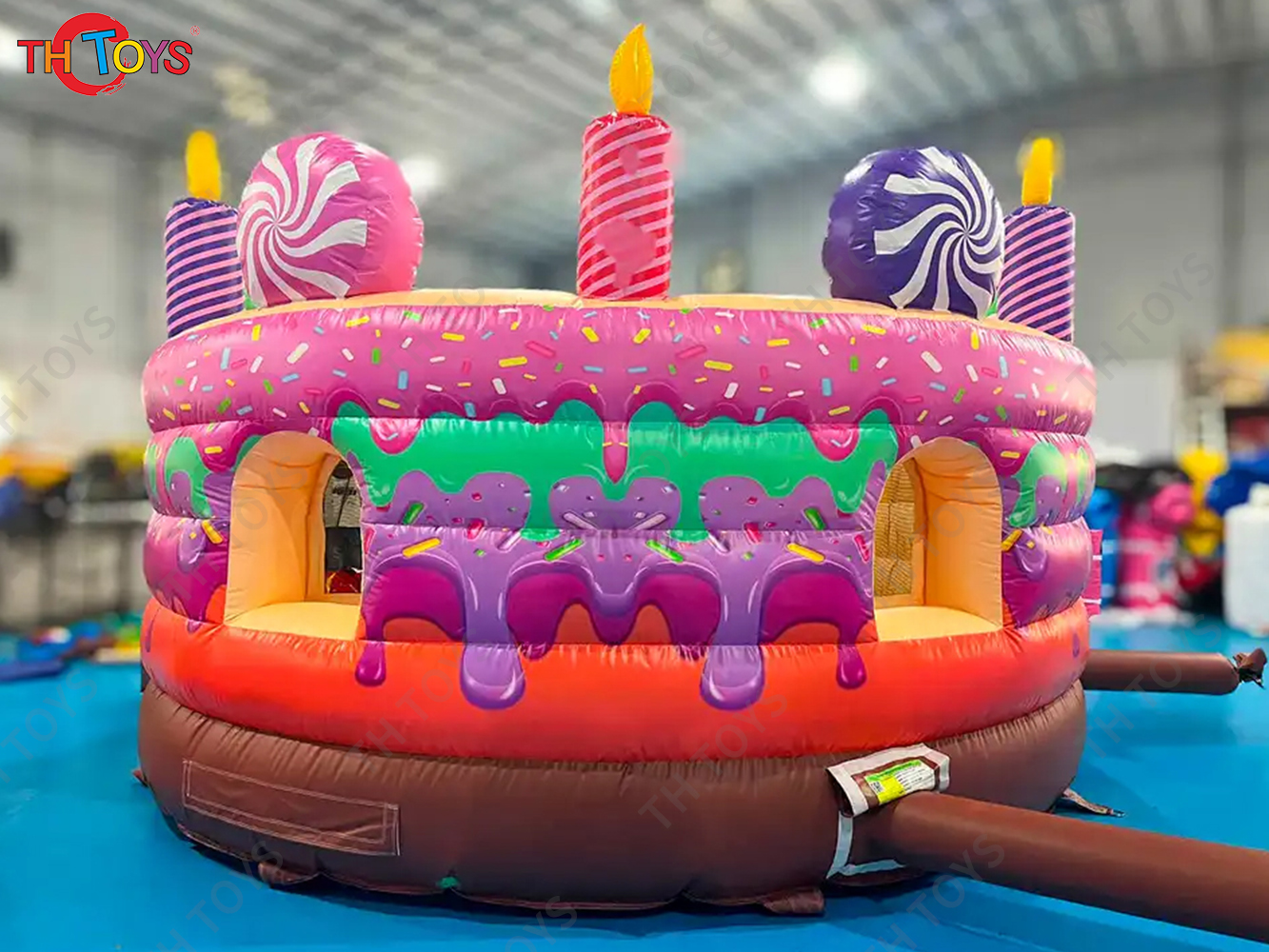 Inflatable Cake Bouncer Castles with cover Child Jumping Bouncy Castle Trampoline Bounce House Inflatable Bouncer