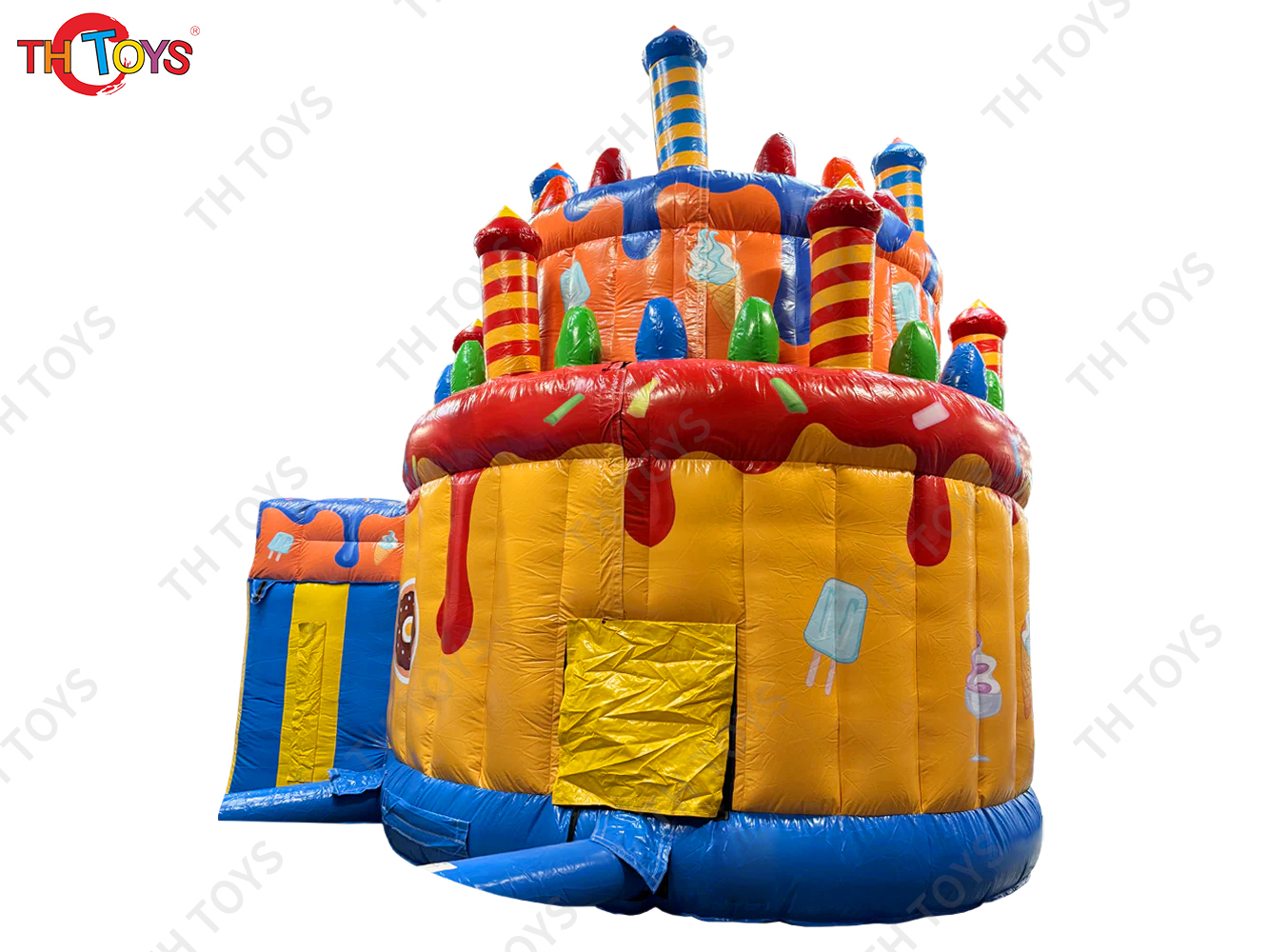 Inflatable Cake Bouncer Castles with cover Child Jumping Bouncy Castle Trampoline Bounce House Inflatable Bouncer