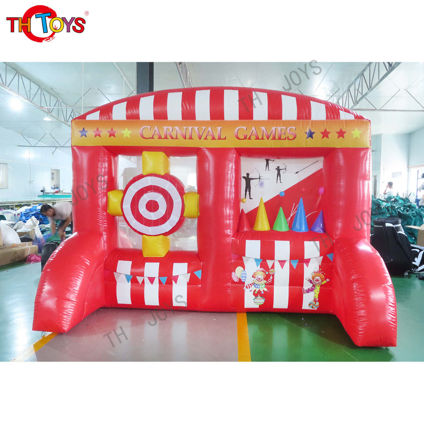 wild west inflatable carnival shootout game inflatable shooting gallery