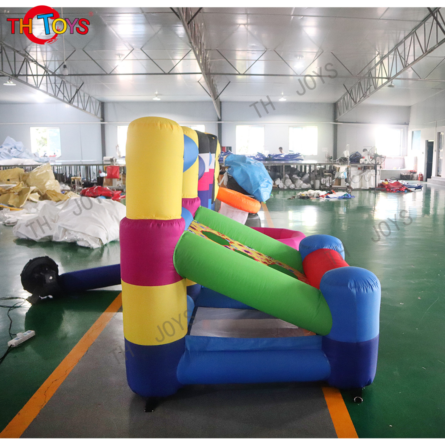 Latest 3-in-1 Modular Game Inflatable Carnival 3 in 1 Sports Zone Interactive Game for Kids Adults