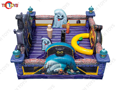 New Haunted house inflatable Bouncy castle commerical Inflatable Halloween Bouncer playground for party