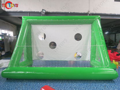 4x2x2.5m funny football shot inflatable soccer dart game/cheap inflatable football soccer goal for kids/free air ship to door
