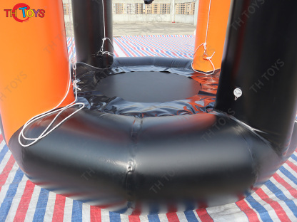Inflatable Bungee Jump Game Airtight Inflatable Bounce Jumping Trampoline For Kids N Adults