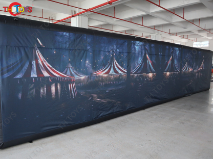 Custom Made Inflatable Halloween Haunted House Maze Blow Up Air Labyrinth Maze Challenge Game with Blower