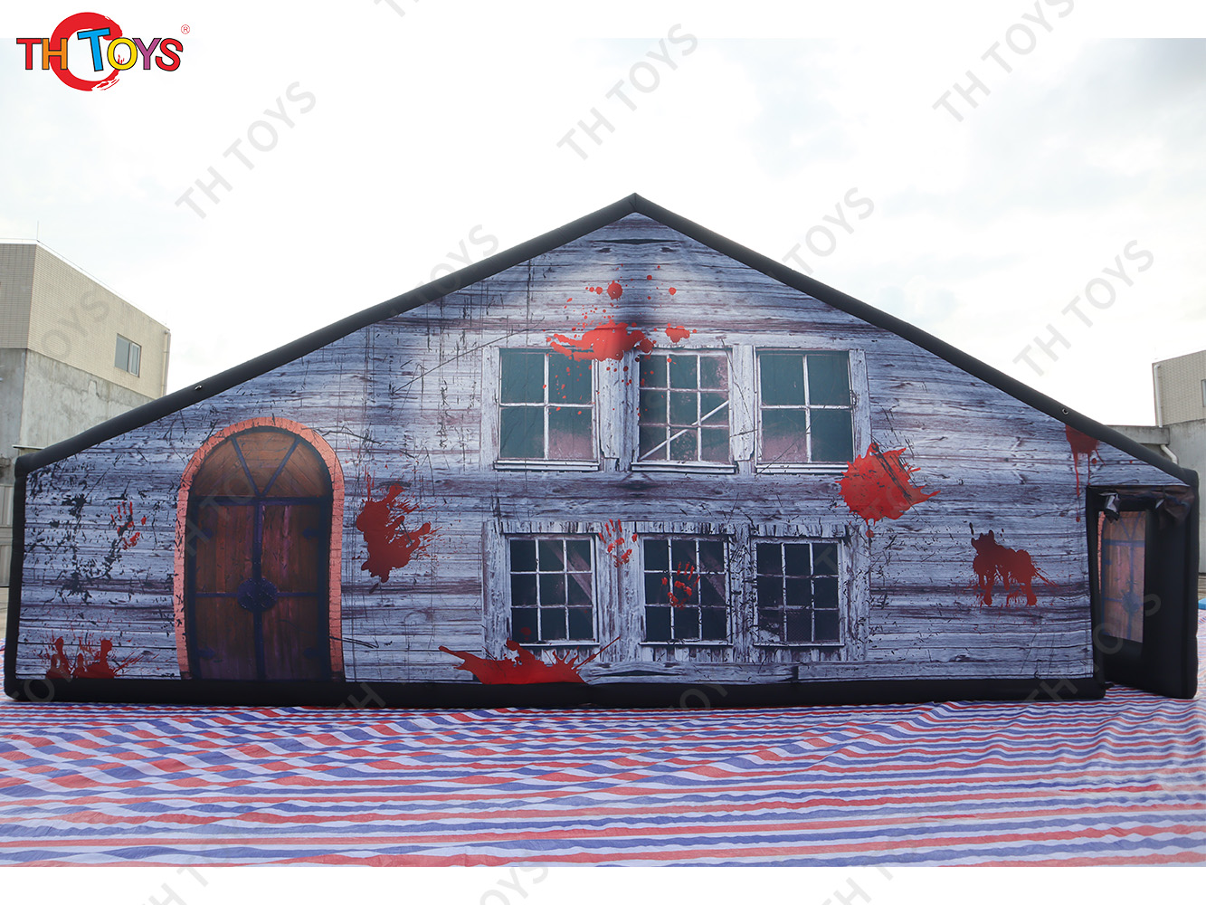 outdoor portable Christmas inflatable maze, Halloween inflatable haunt house Labyrinth maze for kids n adults