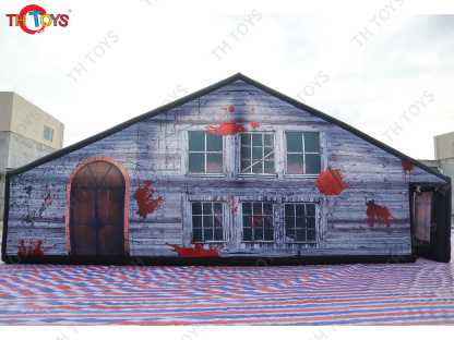 outdoor portable Christmas inflatable maze, Halloween inflatable haunt house Labyrinth maze for kids n adults