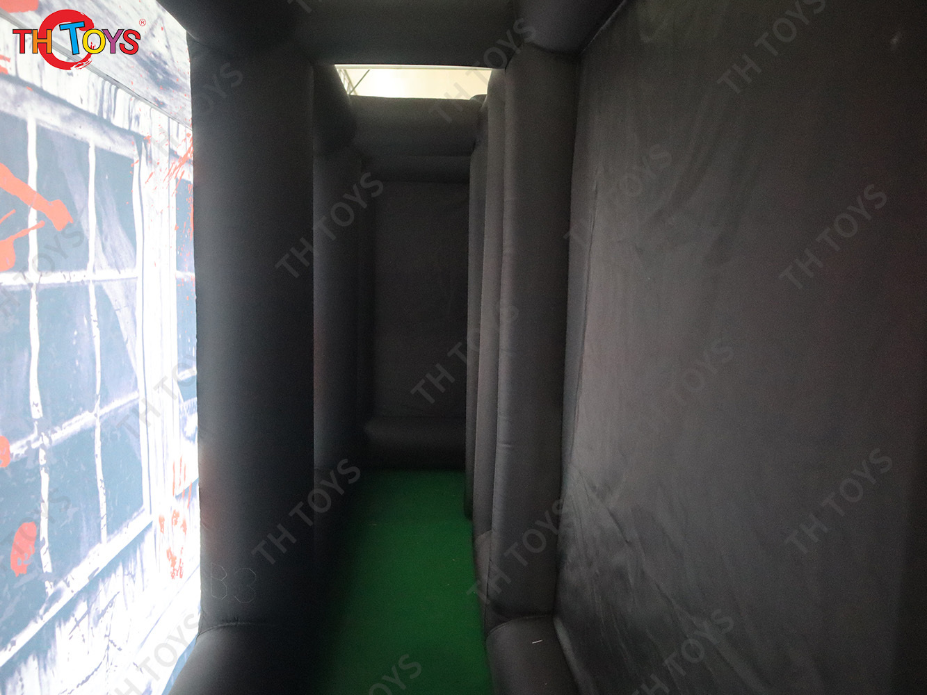 Custom Made Inflatable Halloween Haunted House Maze Blow Up Air Labyrinth Maze Challenge Game with Blower