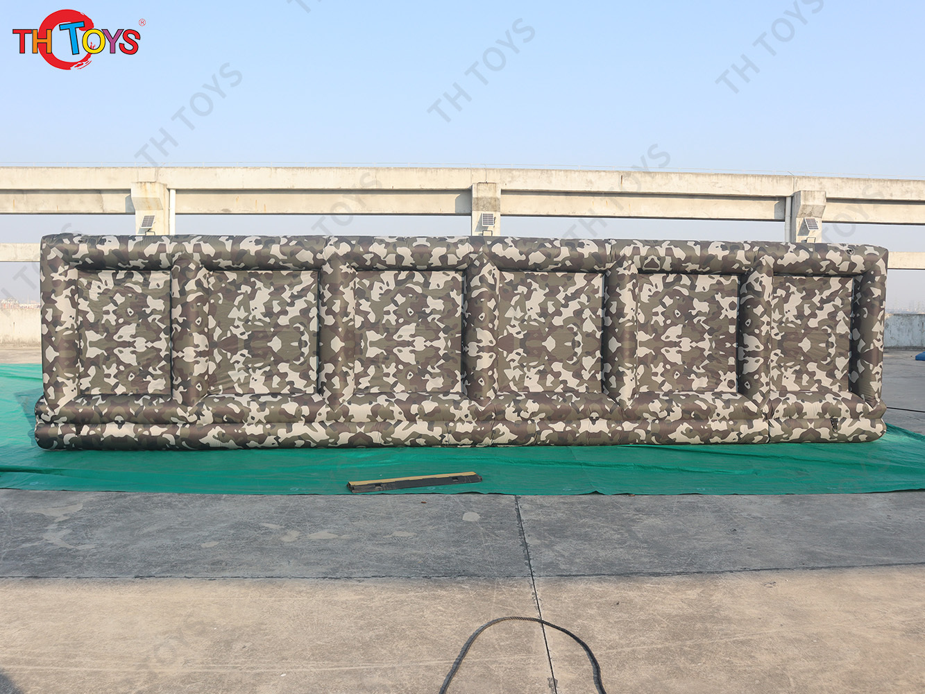 Camouflage Color Outdoor Inflatable laser tag game court, custom inflatable Haunted Halloween Maze