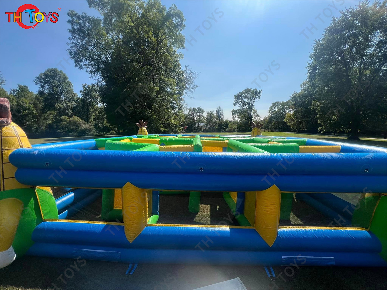 inflatable Halloween huanted house, customized inflatable corn maze Labyrinth arena laser tag games