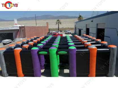 New Design Black Fun Maze Game Large Inflatable Haunted House Inflatable Haunted Labyrinth Maze for Outdoor Play