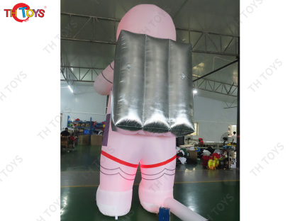 outdoor LED lighting giant inflatable astronaut model, blow up inflatable spaceman cartoon for events