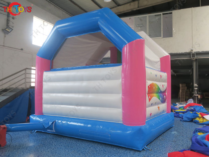 4.5x4m Lovely Inflatable Bouncer with Slide Unicorn Theme Inflatable Bouncy Castle Inflatable Toys for Carnival Party Rental