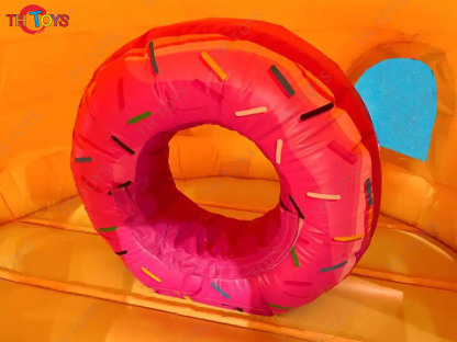 13x13ft Inflatable Bounce House Birthday Cake Theme Air Bouncy Castle Trampoline with Free Blower