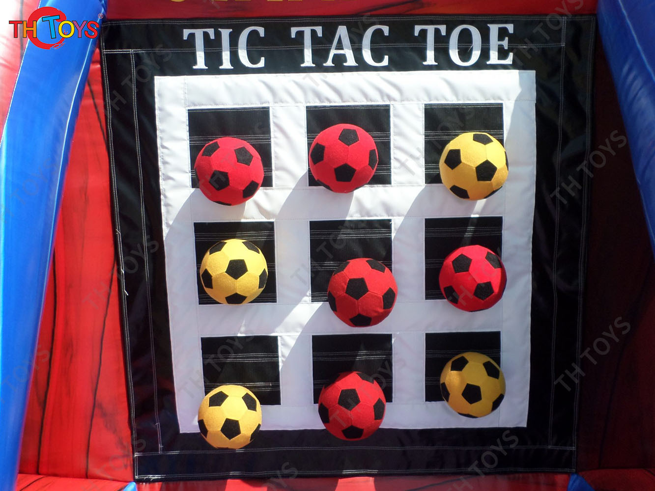 Inflatable Connect 4 basektball Soccer ball Carnival game