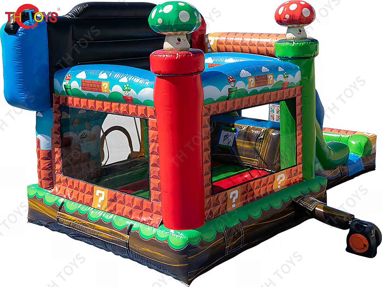8x4m Inflatable Gamer Combo Bounce House and Slide