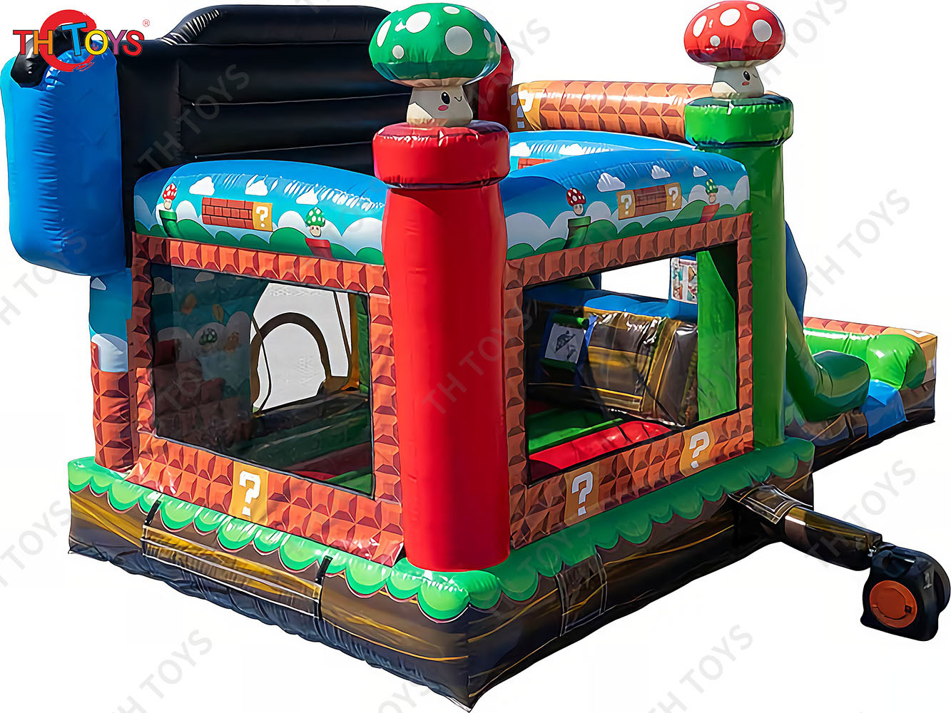 8x4m Inflatable Gamer Combo Bounce House and Slide