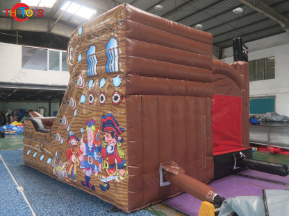 [Copy]Giant Inflatable Pirate Slide Pirate Boat Theme bouncer slide for Sale
