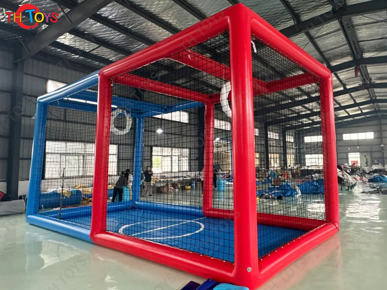 Fast Shipment Inflatable Drone Arena Field Athletic Education Training Children Confrontation Practice Flight Inflatable Cage