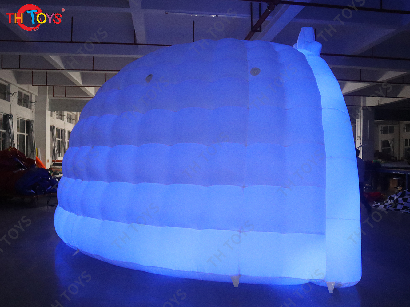 outdoor portable inflatable party tent, inflatable dome tent, blow up Snow Igloo with LED light